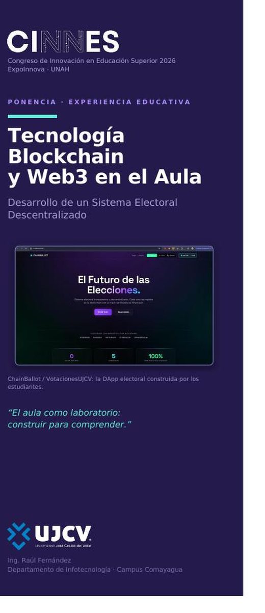 Portada del folleto: La ponencia académica